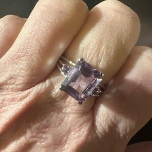 NWOT Amethyst Gemstone Sterling Silver Ring